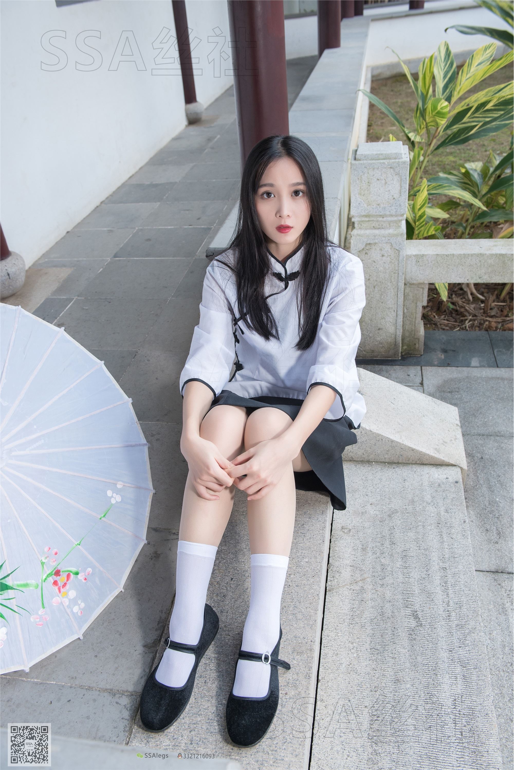 SSA丝社 超清写真 NO.068 君君 民国学妹肉丝白袜